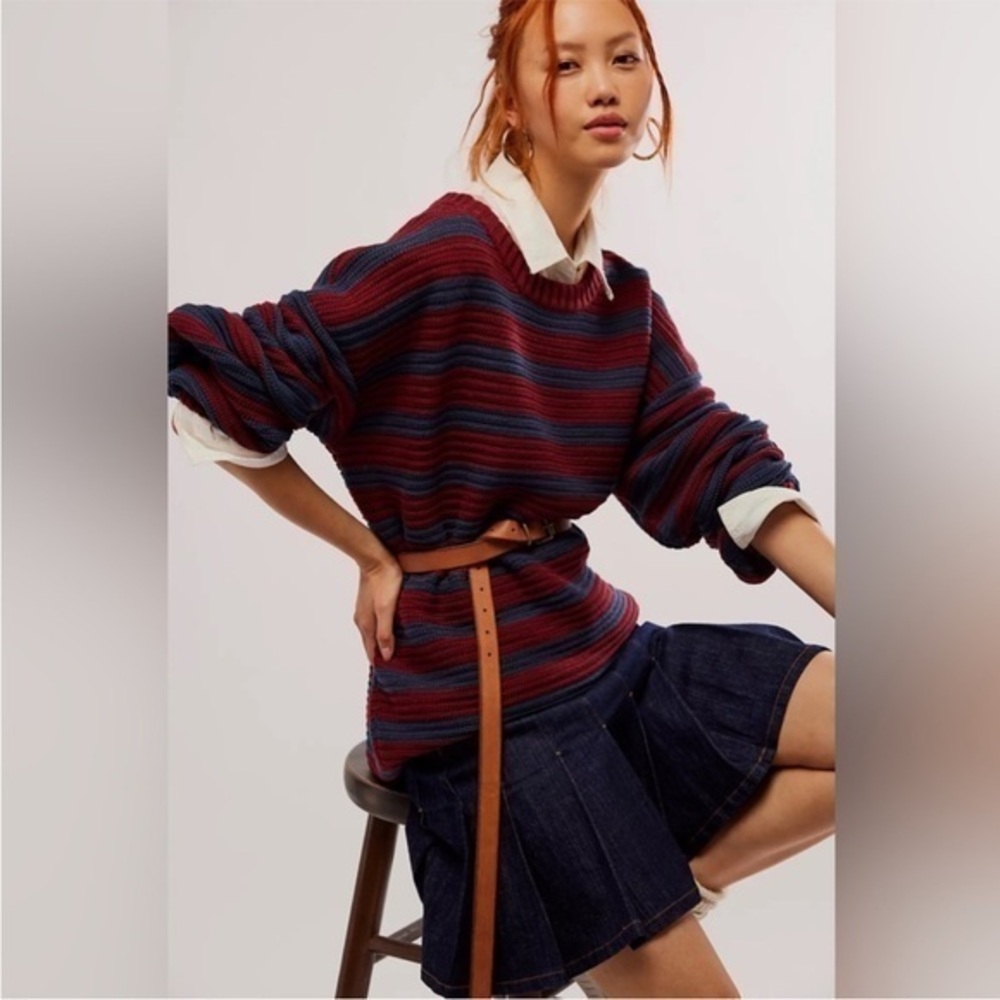 NWOT Free People Links Pullover M